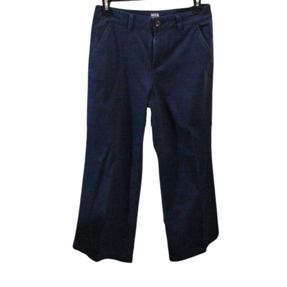 A.N.A. (A New Approach) Pants Womens Size 4 Navy Blue Wide Leg